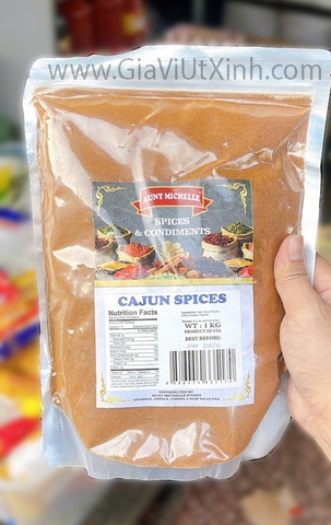 BỘT CAJUN AUNT MICHELLE 1KG - GIA VỊ CAJUN MỸ CHO HẢI SẢN  - CAJUN SPICES
