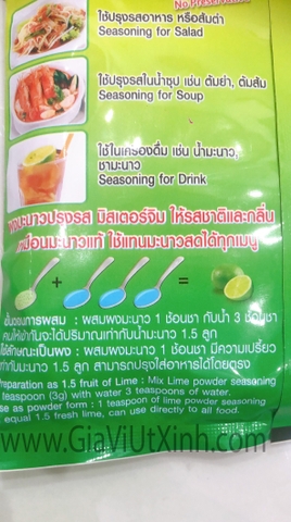 BỘT CHANH THÁI LAN MR.JIM 400G - THAILAND MR.JIM LIME POWDER