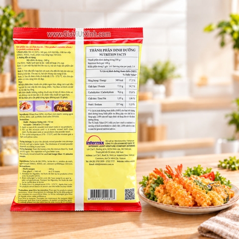 BỘT CHIÊN GIÒN MIKKO HƯƠNG XƯA 340G – BỘT TEMPURA, MULTI-PURPOSE FRYING MIX [NT]