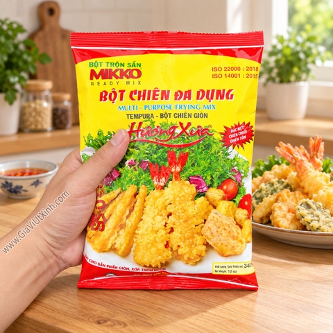 BỘT CHIÊN GIÒN MIKKO HƯƠNG XƯA 340G – BỘT TEMPURA, MULTI-PURPOSE FRYING MIX [NT]