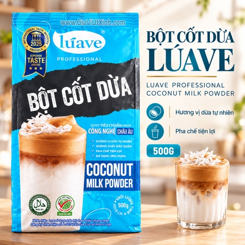 BỘT CỐT DỪA LÚAVE 500G – LUAVE PROFESSIONAL COCONUT MILK POWDER