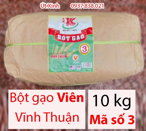 BỘT GẠO VIÊN VĨNH THUẬN (MÃ SỐ 3) 10KG - BỘT CHIÊN CHUỐI CHUYÊN DỤNG