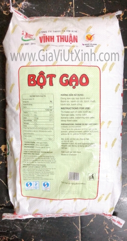 BỘT GẠO VĨNH THUẬN BAO LỚN 10KG - VINH THUAN RICE STARCH