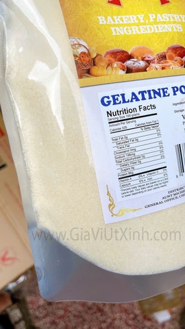 BỘT GELATINE AUNT MICHELLE 1KG - AUNT MICHELLE GELATINE POWDER - BỘT GELATINE MỸ