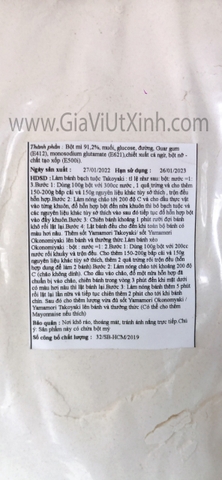 BỘT LÀM BÁNH TAKOYAKI OKONOMIYAKI 1KG - BỘT BÁNH BẠCH TUỘC - BỘT BÁNH XÈO NHẬT