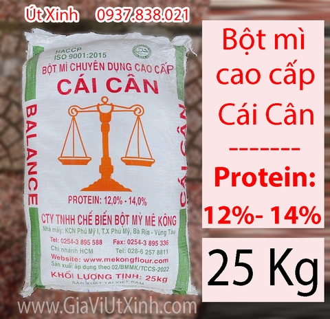 BỘT MÌ CHUYÊN DỤNG CAO CẤP CÁI CÂN 25KG – BỘT MÌ SỐ 13 – BALANCE WHEAT FLOUR