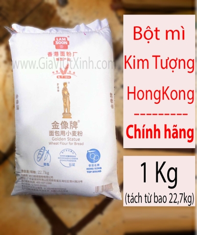BỘT MÌ KIM TƯỢNG HONG KONG 500G - 1 KG - GOLDEN STATUE WHEAT FLOUR FOR BREAD