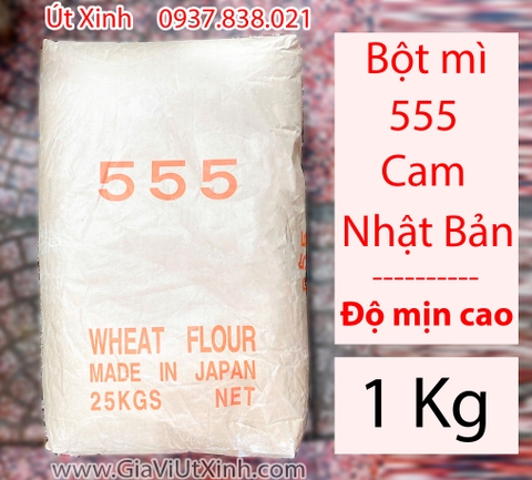 BỘT MÌ NHẬT 555 CAM (1KG– 3KG– 5KG)– BỘT BÁNH MÌ, BÁNH BAO, MÌ SỢI