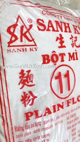 BỘT MÌ SANH KÝ SỐ 11 1KG - PLAIN FLOUR - ĐA DỤNG CHO LÀM BÁNH