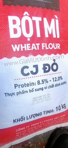 BỘT MÌ XE ĐẠP CJ ĐỎ 10KG - BICYCLE RED CJ WHEAT FLOUR - BỘT MÌ SỐ 11
