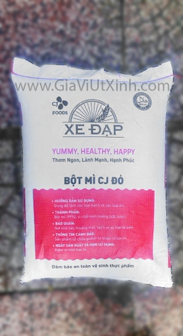 BỘT MÌ XE ĐẠP CJ ĐỎ 10KG - BICYCLE RED CJ WHEAT FLOUR - BỘT MÌ SỐ 11