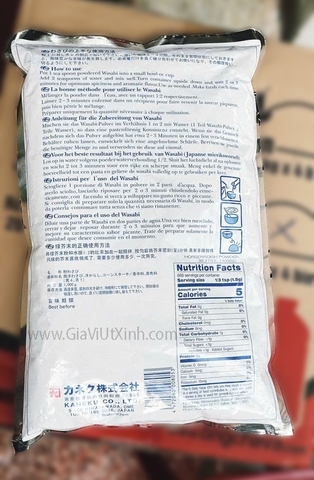 BỘT MÙ TẠT KONA NHẬT BẢN 1KG – WASABI DẠNG BỘT SIÊU CAY CHÍNH GỐC