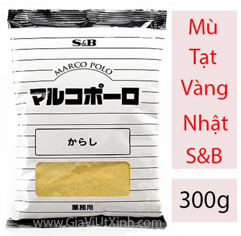BỘT MÙ TẠT VÀNG NHẬT BẢN 300G - KARASHI MARCO POLO S&B  - JAPAN YELLOW MUSTARD POWDER