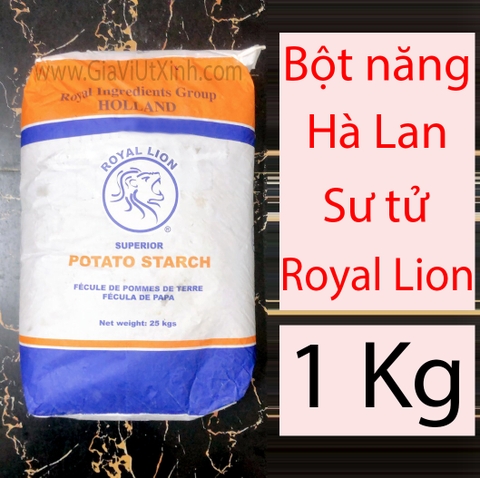 BỘT NĂNG HÀ LAN SƯ TỬ ROYAL LION 500G- 1KG- 25KG - ROYAL LION POTATO STARCH