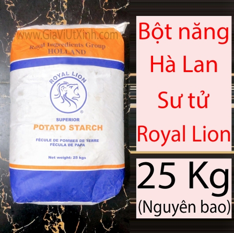 BỘT NĂNG HÀ LAN SƯ TỬ ROYAL LION 500G- 1KG- 25KG - ROYAL LION POTATO STARCH