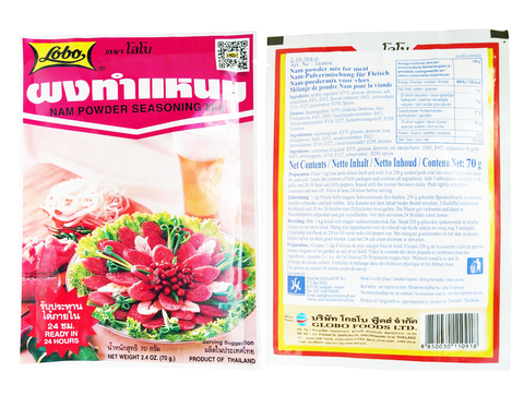(10 GÓI) BỘT NEM CHUA LOBO THÁI LAN 70G - NAM POWDER SEASONING MIX