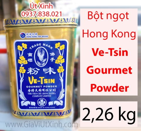 Bột Ngọt Hong Kong - Bột Ve-Tsin Gourmet Powder 2.25kg - Hong Kong Trade Mark The Tien Chu