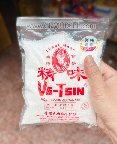 BỘT NGỌT HONG KONG VE-TSIN 454G - THIÊN TRỤ MONOSODIUM GLUTAMATE