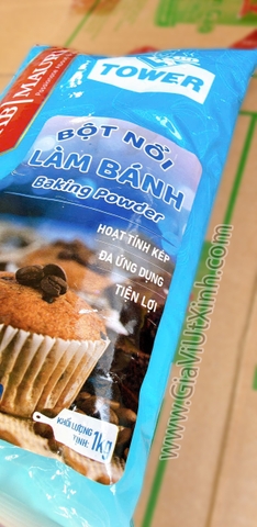 BỘT NỔI LÀM BÁNH AB MAURI TOWER 1KG - BAKING POWDER NHÃN XANH