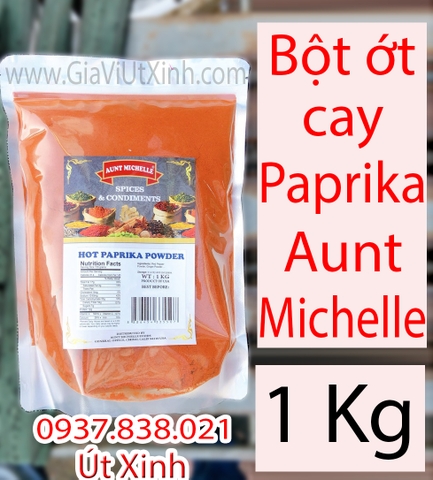 BỘT ỚT CAY PAPRIKA MỸ AUNT MICHELLE 200G - 500G - 1KG - AUNT MICHELLE HOT PAPRIKA POWDER
