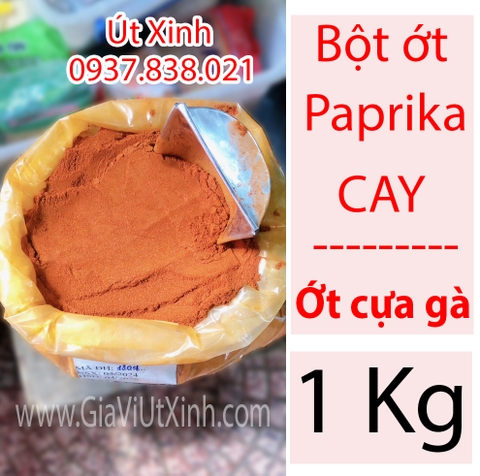 BỘT ỚT PAPRIKA CAY 500G - 1KG - BỘT ỚT CỰA GÀ CAY - SPICY PAPRIKA POWDER - HOT PAPRIKA
