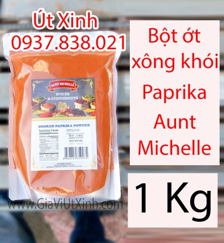 BỘT ỚT XÔNG KHÓI PAPRIKA MỸ AUNT MICHELLE 200G - 500G - 1KG - AUNT MICHELLE SMOKED PAPRIKA POWDER