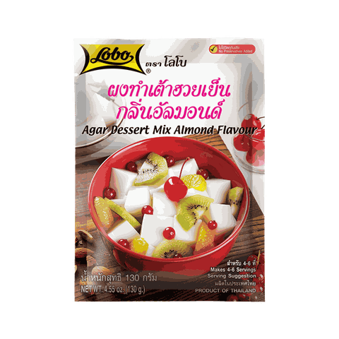 BỘT RAU CÂU HẠNH NHÂN LOBO THÁI 130G - AGAR DESSERT MIX ALMOND FLAVOR