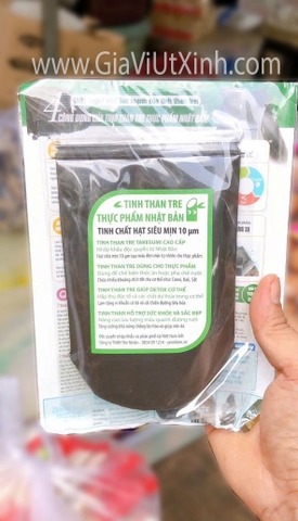 BỘT TINH THAN TRE THỰC PHẨM SIÊU MỊN TAKESUMI NHẬT BẢN 10µM (100 G) - BAMBOO CHARCOAL POWDER