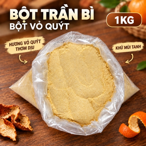 BỘT TRẦN BÌ 500G – BỘT VỎ CAM, BỘT VỎ QUÝT