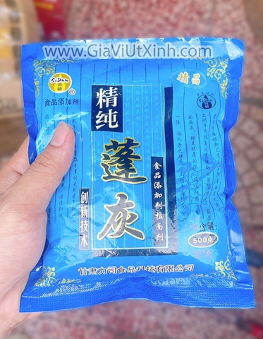 BỘT TRO TÀU SI DUN 500G - NƯỚC TRO TÀU PHA TỪ BỘT, BỘT LÀM MỲ KÉO