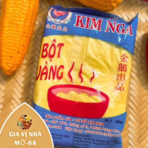BỘT VÀNG THỰC PHẨM KIM NGA 500G – FOOD-GRADE GOLDEN POWDER – GIA VỊ TẠO MÀU VÀNG CHO SÚP, MÓN ĂN