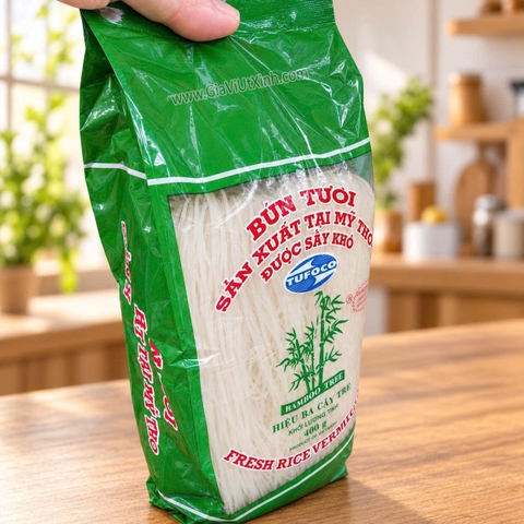 BÚN TƯƠI SẤY KHÔ BA CÂY TRE 400G – ĐẶC SẢN MỸ THO