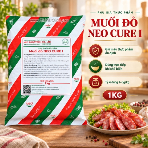 MUỐI ĐỎ NEO CURE I 1KG - MUỐI DIÊM LẠP XƯỞNG
