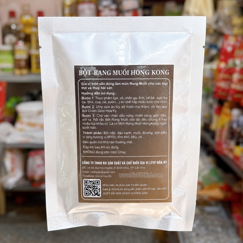 BỘT RANG MUỐI HONG KONG HÒA KÝ 100G – GIA VỊ TRỘN SẴN CHUẨN VỊ