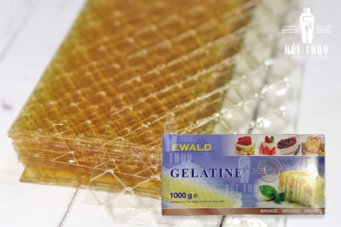 (COMBO 5 - 10 LÁ) GELATINE EWALD ĐỨC – LÁ GELATINE CAO CẤP LÀM BÁNH, MOUSSE, PUDDING
