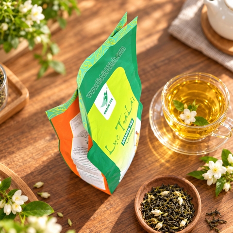LỤC TRÀ LÀI HOÀNG GIA LẠC VƯƠNG 500G – TRÀ XANH HOA LÀI PREMIUM TEA