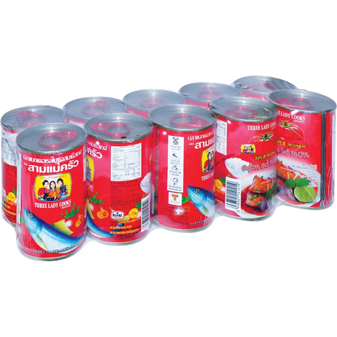 CÁ MÒI SỐT CÀ 3 CÔ GÁI 155G - CÁ HỘP (10 HỘP/LỐC)