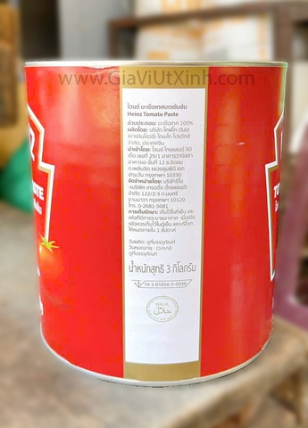 CÀ PASTE HEINZ TRUNG QUỐC 3KG – SỐT CÀ CHUA CÔ ĐẶC TOMATO PASTE