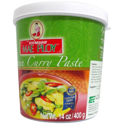 GIA VỊ CÀ RI XANH MAE PLOY 400G – GREEN CURRY PASTE