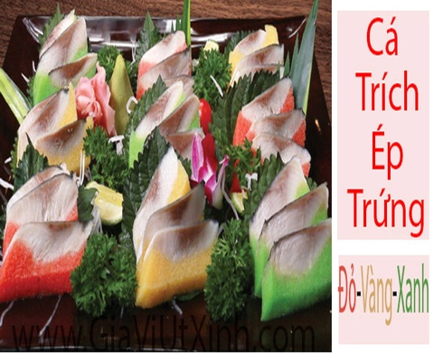 CÁ TRÍCH ÉP TRỨNG NHẬT BẢN - NISHIN ĐỎ /VÀNG/ XANH