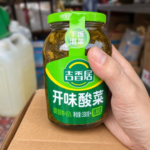 CẢI BẸ MUỐI CHUA CAY JIXIANGJU 330G – CẢI CHUA TỨ XUYÊN