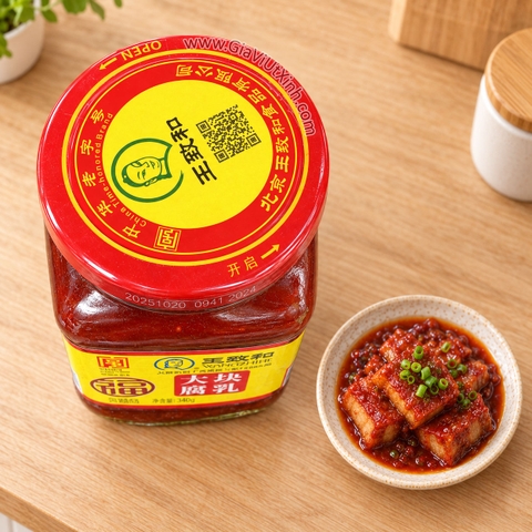 CHAO ĐỎ WANGZHIHE 340G - ĐẬU PHỤ LÊN MEN TRUNG HOA