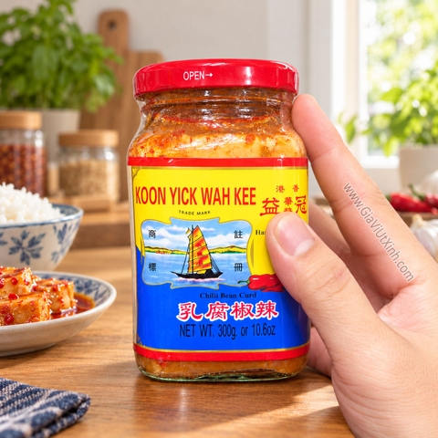 CHAO TRẮNG ỚT KOON YICK WAH KEE 300G - CHAO TRẮNG ỚT HỒNG KONG QUAN ÍCH - CHILLI BEAN CURD