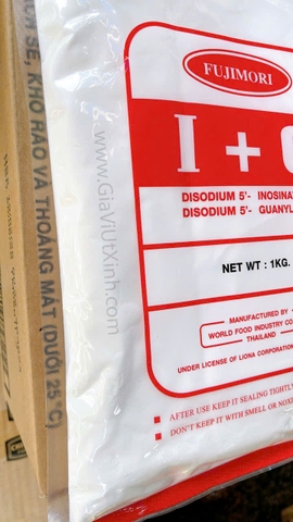 (NGUYÊN BAO) CHẤT ĐIỀU VỊ I+G FUJIMORI 1KG - SIÊU BỘT NGỌT TĂNG VỊ NHẬT BẢN