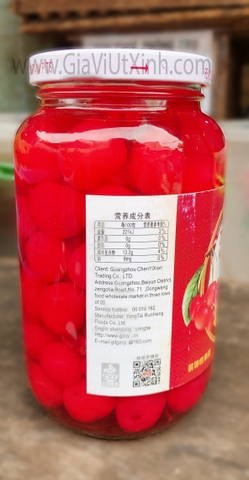 CHERRY ĐỎ NGÂM 700G - QUẢ ANH ĐÀO - NAMJAI MARASCHINO CHERRIES