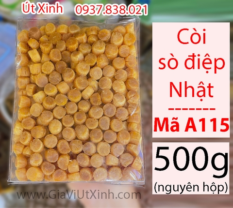 CÒI SÒ ĐIỆP NHẬT KHÔ 500G - SCALLOP ADDUCTOR MUSCLE - MÃ A115