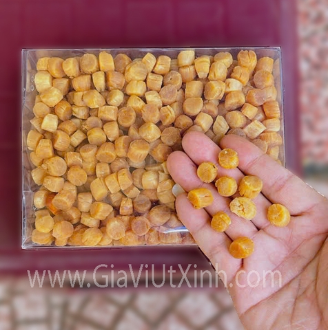 CỒI (CÒI) SÒ ĐIỆP NHẬT KHÔ 500G - SCALLOP ADDUCTOR MUSCLE - MÃ A115