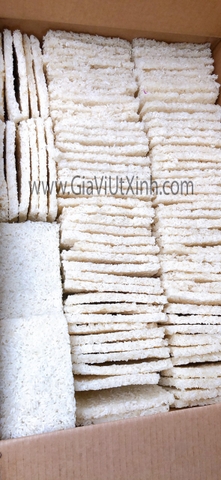 CƠM CHÁY VUÔNG CHƯA CHIÊN 9X14 CM - SCORCHED RICE