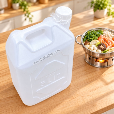 CỒN NƯỚC LONG HƯNG 5 LÍT – CỒN MẬT ĐỐT BẾP CỒN, NẤU LẨU