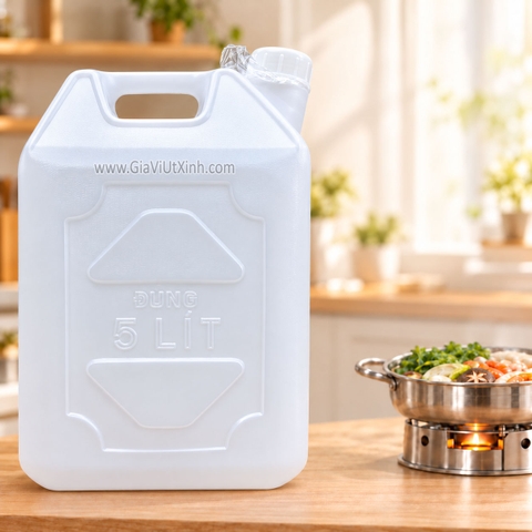 CỒN NƯỚC LONG HƯNG 5 LÍT – CỒN MẬT ĐỐT BẾP CỒN, NẤU LẨU
